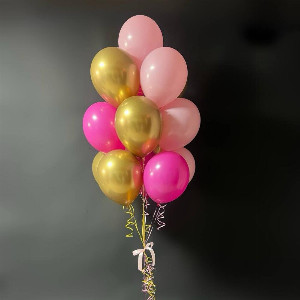 Fountain of balls pink boom with delivery Saint Petersburg