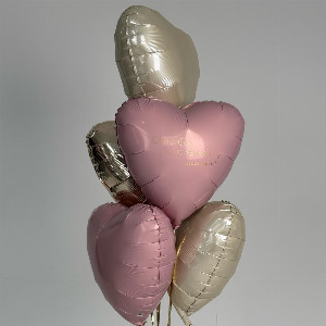 Fountain of balls of hearts-powder with delivery Saint Petersburg