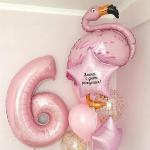 Balloon Set "Pink Flamingo" with delivery Saint Petersburg