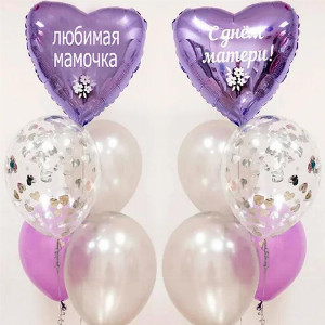 Lavender balloon fountain with delivery Saint Petersburg