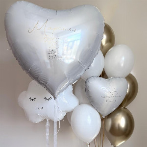Set of balloons for discharge "Tender Heart" with delivery Saint Petersburg