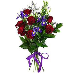 Forever in my heart: roses and irises with delivery Perm