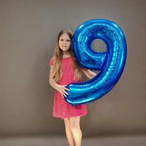 Number Balloon "Celestial 9" with delivery Omsk