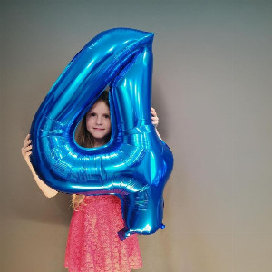 Number Balloon "Celestial 4" with delivery Omsk