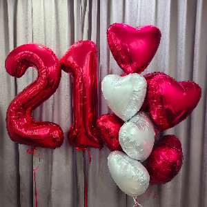 Double Triumph Balloons with delivery Chelyabinsk