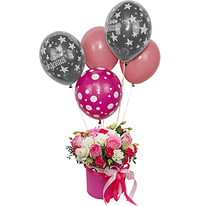 Miss charming with baloons with delivery Naro-Fominsk