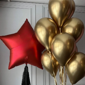 Golden Glow Balloon Set with delivery Sochi
