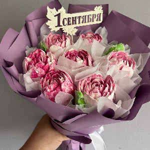Marshmallow Bouquet "Floral Mood" for September 1 with delivery Saint Petersburg