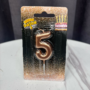 Candle "Bronze Number 5" with delivery Perm