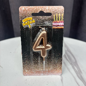 Candle "Bronze Number 4" with delivery Perm