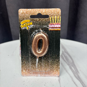 Candle "Bronze Number 0" with delivery Perm