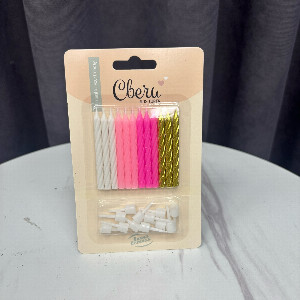 Candles "Pink Glow" 12 pcs. with delivery Perm