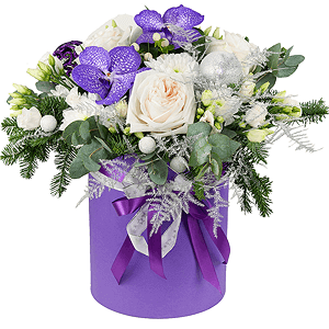 Silver snowflake with delivery Moscow