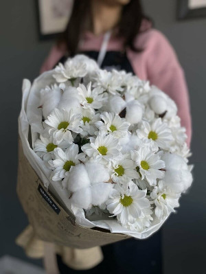 Bouquet "White Lace" with delivery Salavat