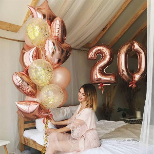 Balloon Set "Rose Mood" with delivery Saint Petersburg
