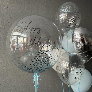 Balloon Set "Silver Chic" with delivery Saint Petersburg