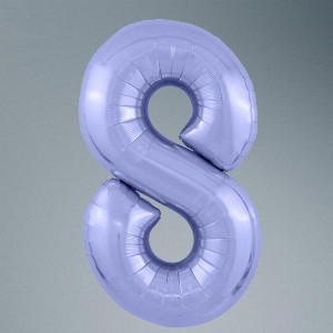 Number Balloon "Pastel Purple 8" with delivery Saint Petersburg