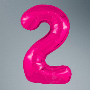 Ball "Number fuchsia 2" with delivery Saint Petersburg