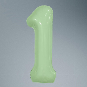 Number Balloon "Olive 1" with delivery Saint Petersburg