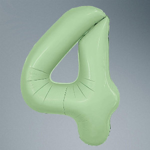 Number Balloon "Olive 4" with delivery Saint Petersburg