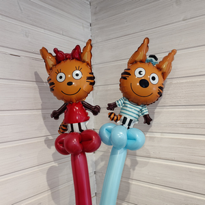 Шар-игрушка "Коржик и Карамелька" на праздник