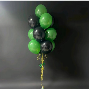 Birthday Balloons "Green Black" with delivery Voronezh