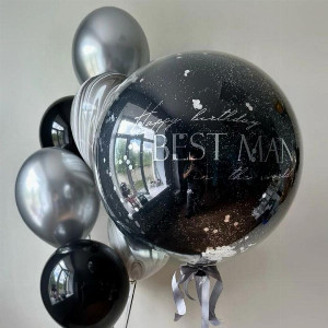 Balloon Set "Black Radiance" with delivery Saint Petersburg