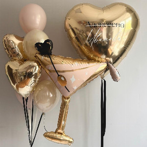 Balloon Set "Golden Chic" with delivery Saint Petersburg