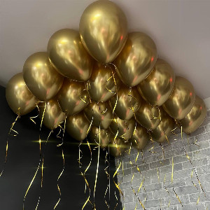 Balls under the ceiling "Golden Galaxy" with delivery Saint Petersburg