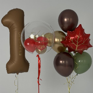 Balloon Set "Chocolate Autumn" with delivery Saint Petersburg