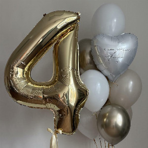 Balloon Set "Golden Aura" with delivery Omsk