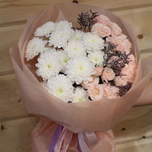 Bouquet "Pink Satin" with delivery Tambov