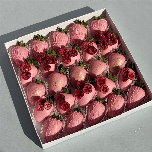 Chocolate-Covered Strawberries "Pink Nectar" with delivery Tyumen