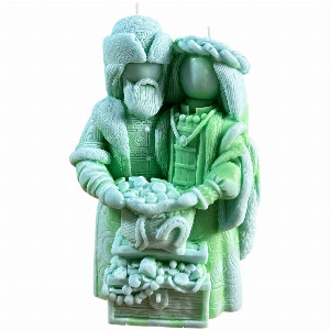 Light-Green Candle "Bereginya And Bogach" with delivery Moscow