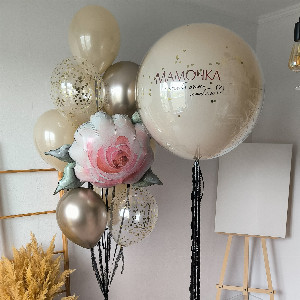Balloon Set "Rose Ash" with delivery Saint Petersburg