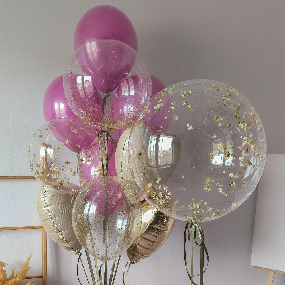 Orchid in a Golden Glow Balloons for a Girl with delivery Voronezh