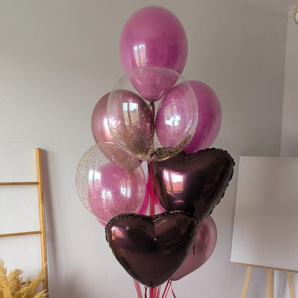 Balloon Fountain "Orchid" with delivery Voronezh