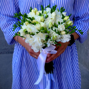Wedding Bouquet "White Symphony" with delivery Saint Petersburg