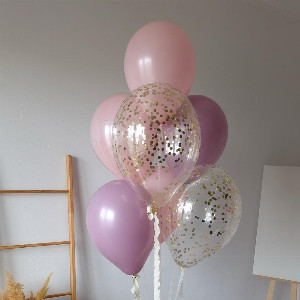 Delicate Orchid Balloon Fountain with delivery Saint Petersburg