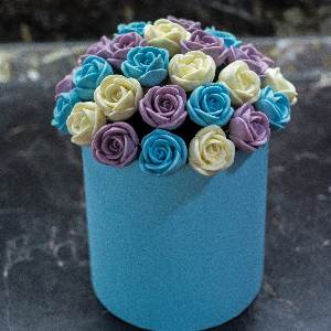 Chocolate Roses "Azure Sky" with delivery Saint Petersburg