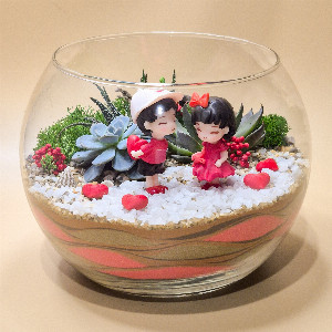 Florarium "Valentine" with delivery Saint Petersburg
