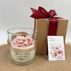 Peaony Whisper Scented Candle with delivery Tyumen