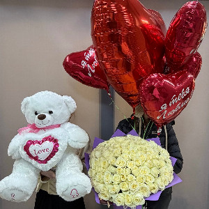 Snow-White Tenderness Set with delivery Belgorod