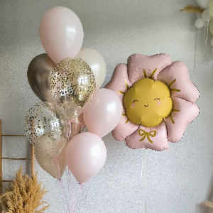 Sunny Flower Balloon Set with delivery Omsk