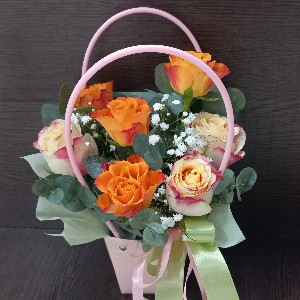 Pink Caprice Flower Bag with delivery Tyumen