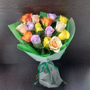 Rainbow Kaleidoscope Bouquet with delivery Tyumen