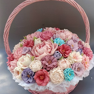 Marshmallow Flowers "Gentle Touch" with delivery Podolsk