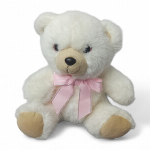 White Bear with a Bow Toy with delivery Yekaterinburg