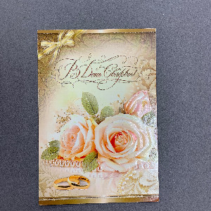 Pink Elegance Wedding Card with delivery Belgorod