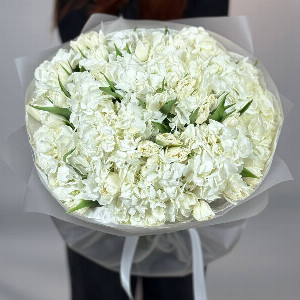 Snow-White Explosion Bouquet with delivery Moscow